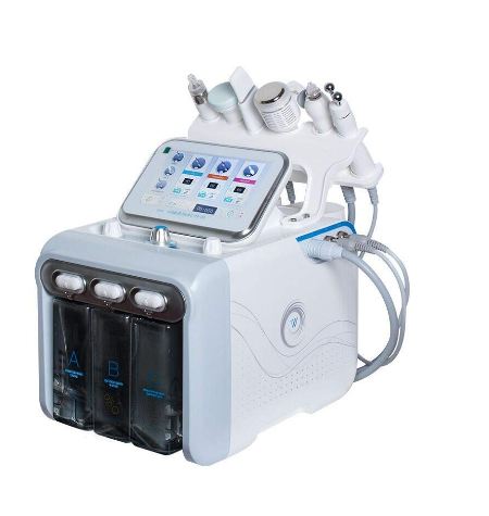 6 in 1 Hydra Facial Machine RF Skin Skin Rejuvenation Microdermabrasion Hydro Dermabrasion Wrinkle Removal Hydrafacial Spa Beauty Equipment